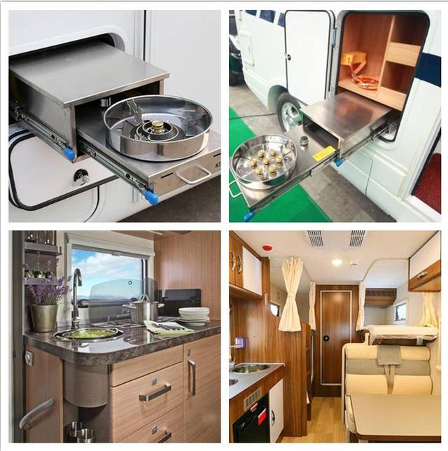 A mobile kitchen is recommended for camping cooking