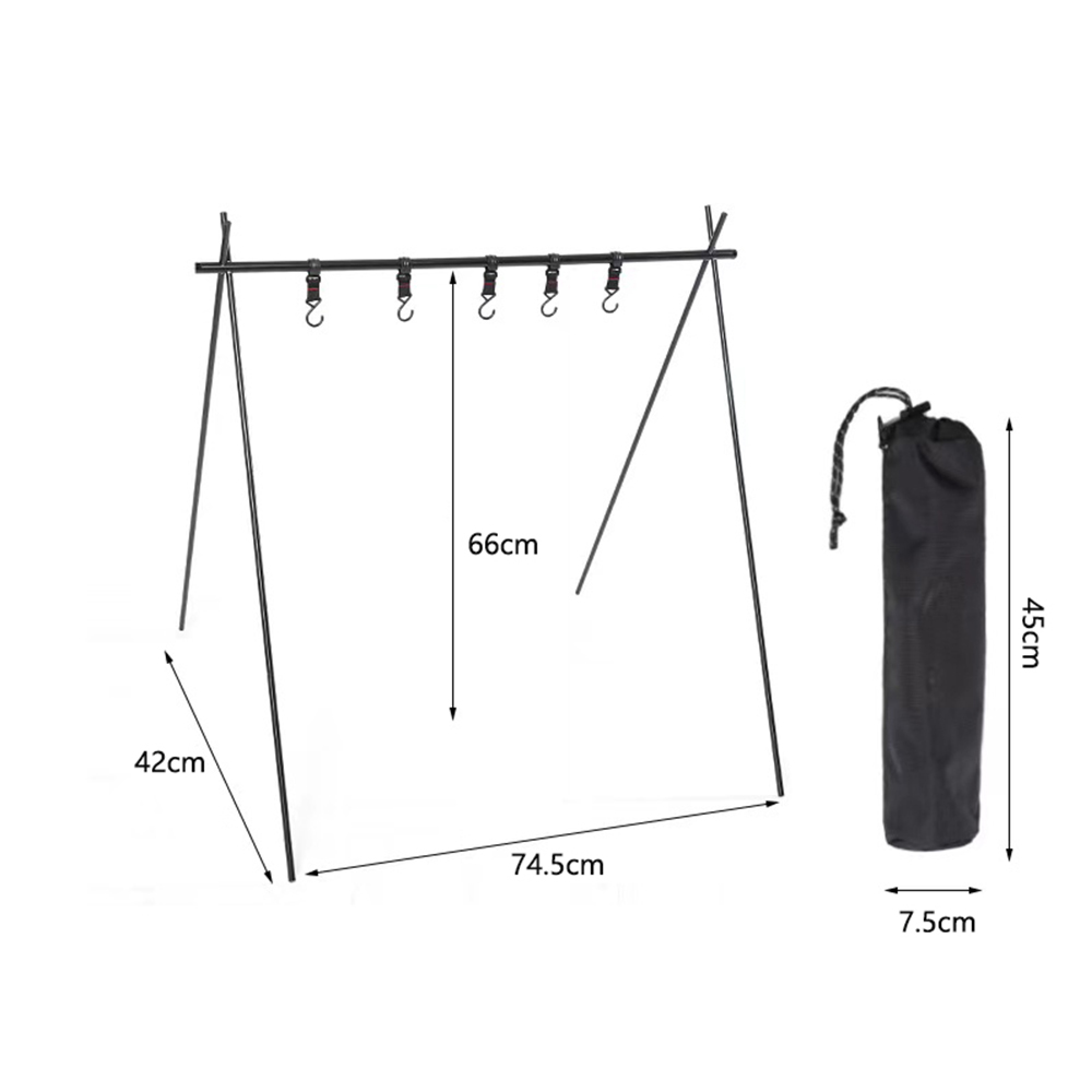 Outdoor Aluminum Camping Folding Hanging Rack