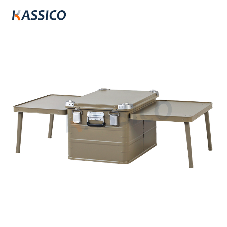 Outdoor Camping Cooking Station With Kitchen Box